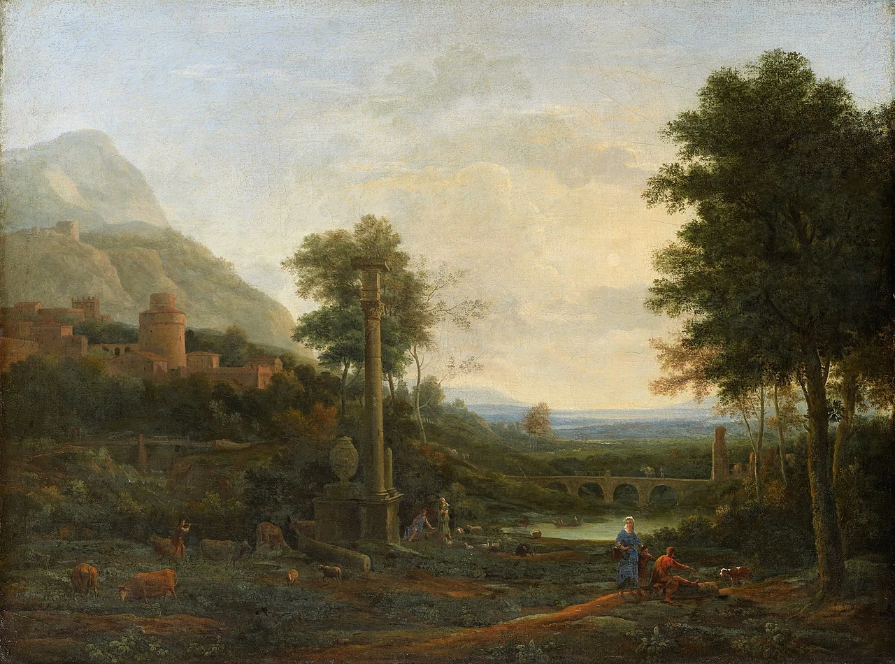 Paesaggio con colonne e figure - Dulwich Picture Gallery, Londra